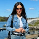 Maryam Zakaria Instagram - OOTD 💙 #stockholm 🇸🇪 #jeans #outfitinspo #beautifuldestinations #view