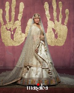 Masaba Gupta Instagram - How could I leave out the bride who loves Ivory? Ever since I envisaged this collection, I’ve always imagined Kareena wearing these uber cool shades, sipping on a special blend of House of Masaba tea. This picture feels like we’ve come full circle - just the way I’d hoped. :) Clearly the color of the season - done with a Masaba Twist featuring a patchwork border with Dori & Sitara in a brilliant ‘Kasata’ inspired colorway. #TheMasabaBride #HouseofMasaba