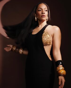 Masaba Gupta Instagram - @vogueindia Forces Of Fashion • thank you for the accolade. Let me introduce to you the ‘IDGAF’ dress paired with the‘biscuit bra and whip..it’s giving … I give up on the bikini bod and I love my cake so the curves will stay and the Bikini can find its way. The New @houseofmasaba coming soon! • Photography: @mourya
Styling: @dollaypop 
Asst: @maanyasaigal @ahmedreeeba @not_varsha_
Hair : @hrishidoeshair 
Make-Up : @teasemakeup
Wearing: Custom @houseofmasaba
Earrings: @renuoberoiluxuryjewellery
Bangles: @kismet.e.kheer @niencreations 
Shoes: @louboutinworld