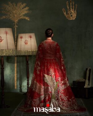 Masaba Gupta Instagram - A classic in red, the 'Baug-E-Bahaar Lehenga' is paired with a 'Son Chidiya' tissue dupatta. 

This look is designed for the woman who dreams of a wedding rooted in tradition and of course, loves red. The 'Son Chidiya' motif, a bird in flight, is hand-embroidered on the dupatta, symbolizing growth and freedom, making this a true 'sapno ka lehenga'.

#TheMasabaBride #HouseofMasaba