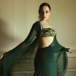 Masaba Gupta Instagram - @tamannaahspeaks is a vision in a custom @houseofmasaba pre-draped Sari • In Chennai today 🍀