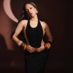 Masaba Gupta Instagram - @vogueindia Forces Of Fashion • thank you for the accolade. Let me introduce to you the ‘IDGAF’ dress paired with the‘biscuit bra and whip..it’s giving … I give up on the bikini bod and I love my cake so the curves will stay and the Bikini can find its way. The New @houseofmasaba coming soon! • Photography: @mourya Styling: @dollaypop Asst: @maanyasaigal @ahmedreeeba @not_varsha_ Hair : @hrishidoeshair Make-Up : @teasemakeup Wearing: Custom @houseofmasaba Earrings: @renuoberoiluxuryjewellery Bangles: @kismet.e.kheer @niencreations Shoes: @louboutinworld