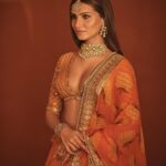 Masaba Gupta Instagram - @tarasutaria in @houseofmasaba • Step into the world of delicious oranges. 🍊
