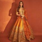 Masaba Gupta Instagram - @tarasutaria in @houseofmasaba • Step into the world of delicious oranges. 🍊