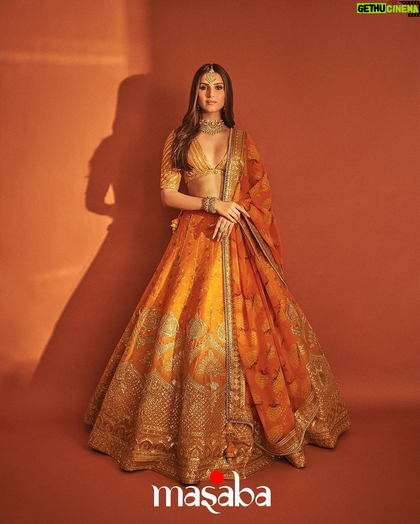 Masaba Gupta Instagram - @tarasutaria in @houseofmasaba • Step into the world of delicious oranges. 🍊
