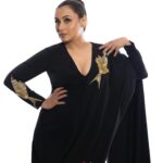 Masaba Gupta Instagram - #ranimukerji in custom @houseofmasaba • I love dressing Rani because of how sure she is about what she likes to wear. A woman completely attuned to her body. Comfort being priority and one simple phone call later a quick discussion on hair,makeup and accessories,the look comes to life both in my head and in reality. Congratulations on your big win last night 🖤🐦‍⬛