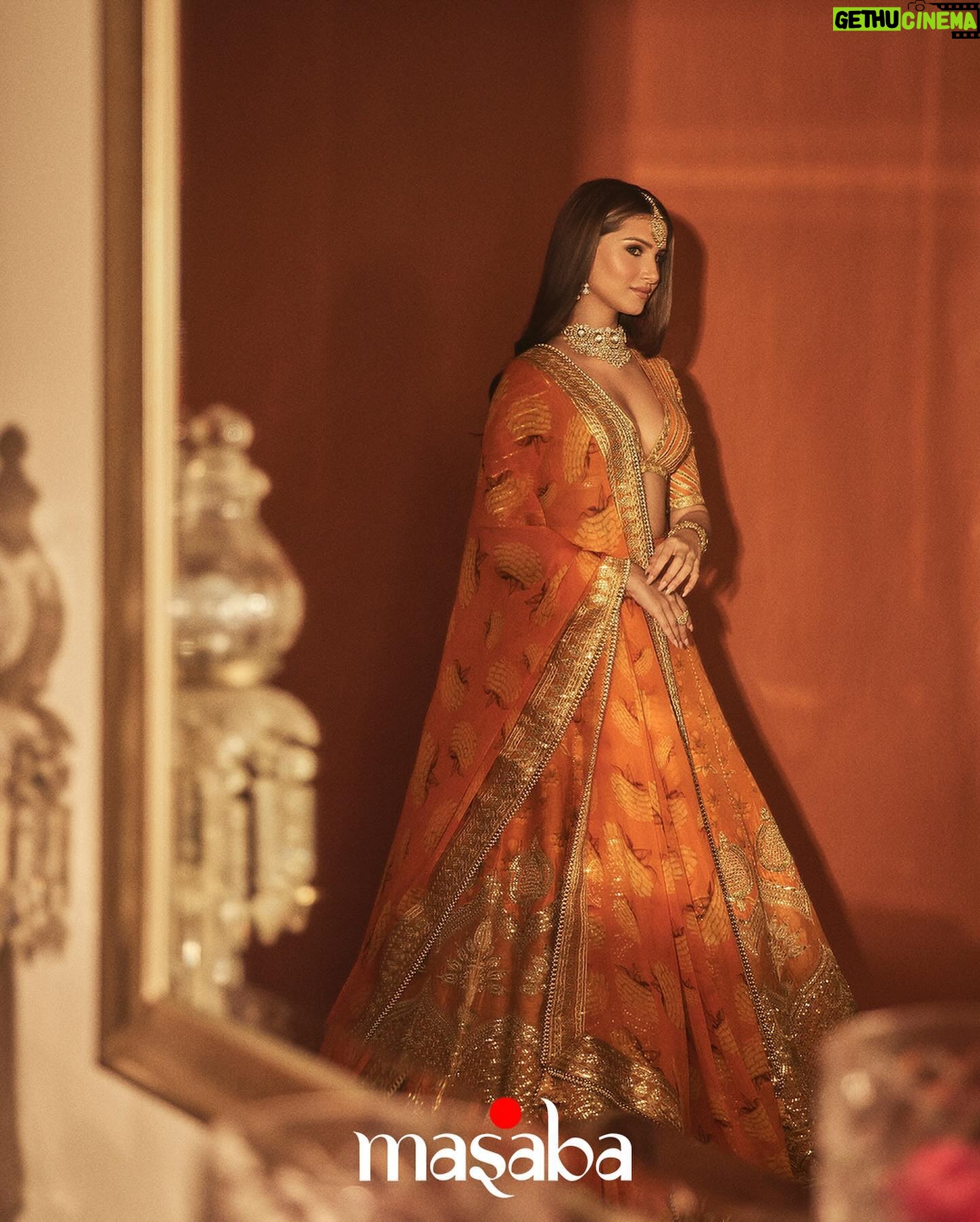 Masaba Gupta Instagram - @tarasutaria in @houseofmasaba • Step into the world of delicious oranges. 🍊