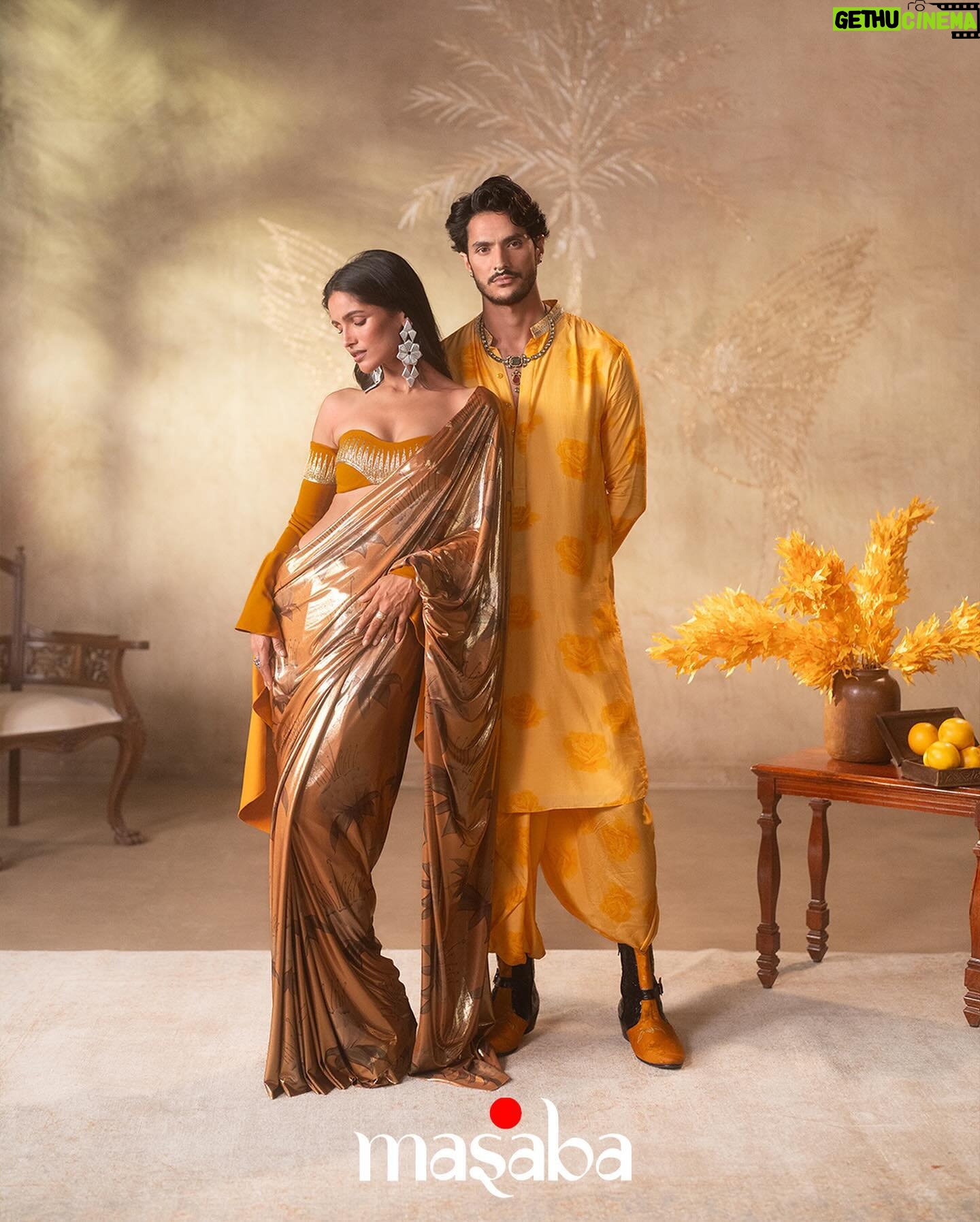 Masaba Gupta Instagram - @tarasutaria in @houseofmasaba • Step into the world of delicious oranges. 🍊