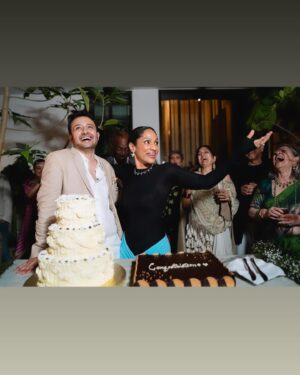 Masaba Gupta Instagram - Be a coy bride they said! 🥹😂not one picture with my mouth shut..laughing away into year one .. with many more to go ! Happy Anniversary @instasattu (stay off Instagram as you do 😂 only one of us can have anxiety)