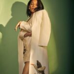 Masaba Gupta Instagram – In a custom @houseofmasaba Silk Dress & Trench | 📸 : @mohitvaru
Style: @dollaypop 
Asst: @maanyasaigal 
Hair: @hrishidoeshair 
Make-Up: @eshwarlog 
Earrings: @viangevintage