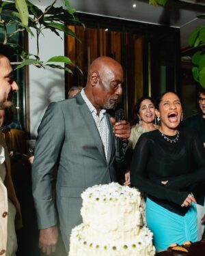 Masaba Gupta Instagram - Be a coy bride they said! 🥹😂not one picture with my mouth shut..laughing away into year one .. with many more to go ! Happy Anniversary @instasattu (stay off Instagram as you do 😂 only one of us can have anxiety)