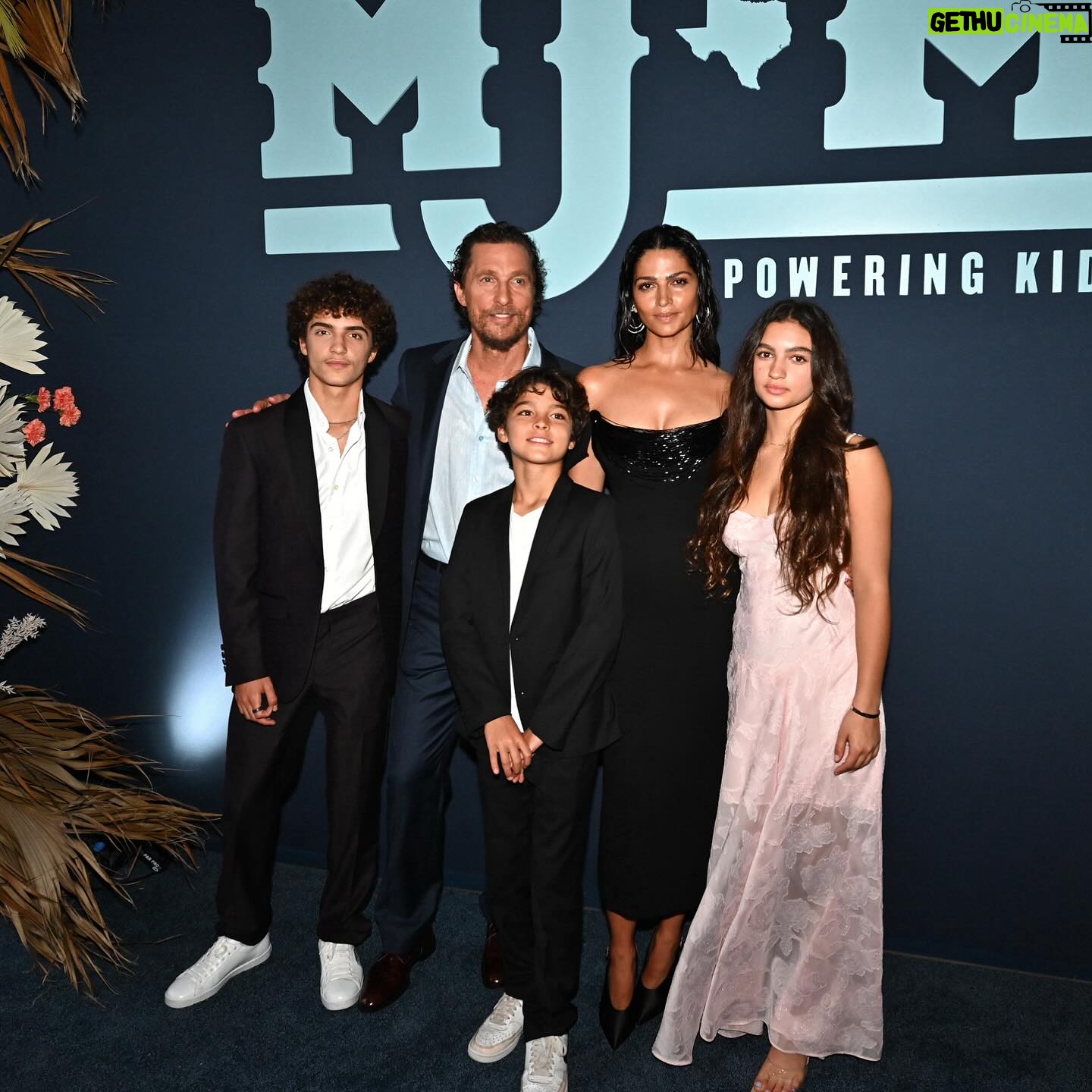 Matthew McConaughey Instagram - it was a family affair @mackjackmcconaughey thank you to all the artists, supporters and a big thank you to @lukecombs for sharing the stage. together, we made a BIG difference for a lot of kids in NEED #justkeeplivin