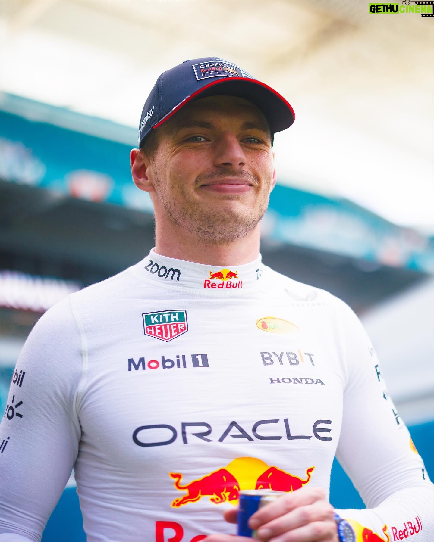Max Verstappen Instagram - Happy to be on sprint pole 🙌 Difficult to get the tyres to work in the last session, but we’ll take the result 😎