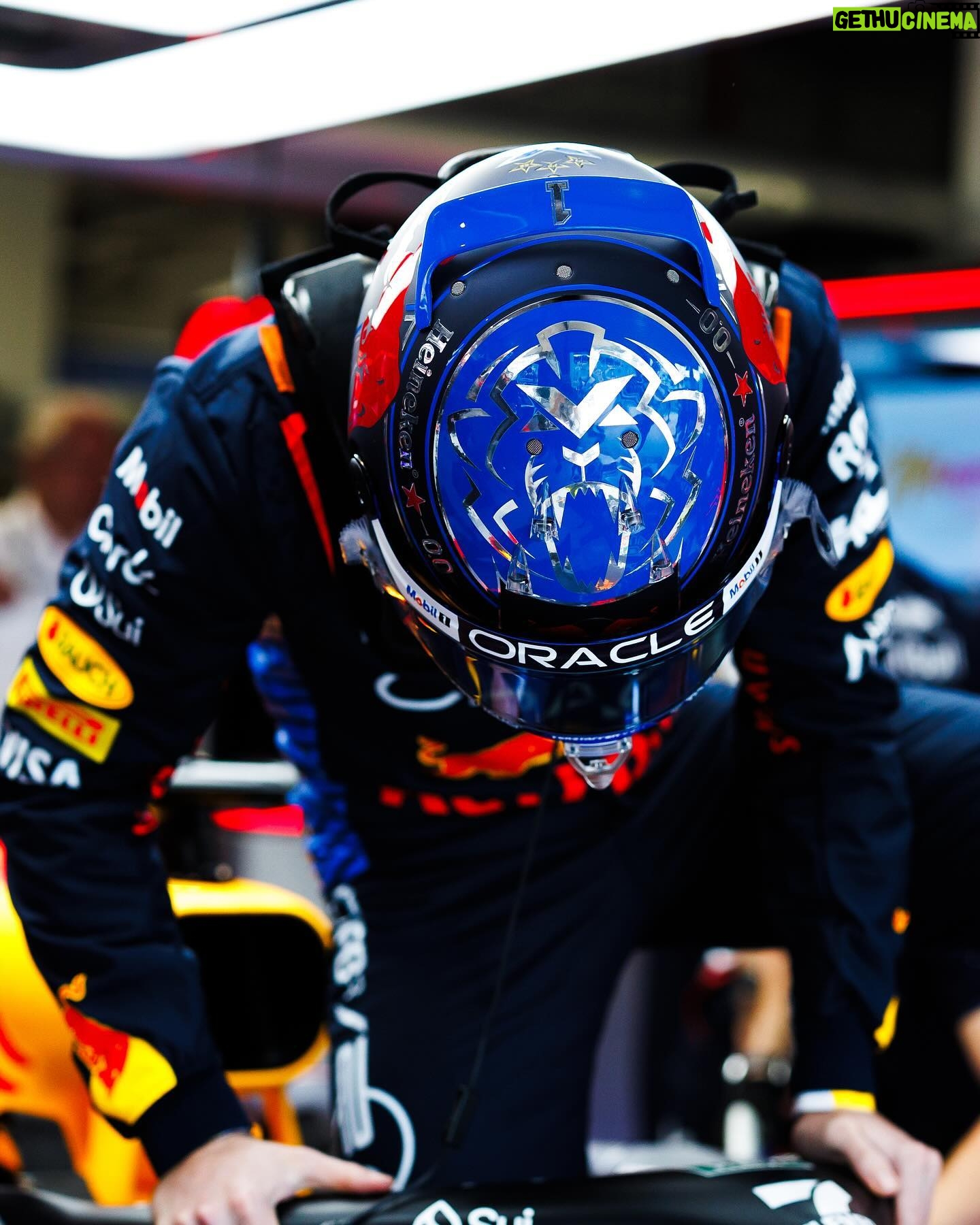 Max Verstappen Instagram - Happy to be on sprint pole 🙌 Difficult to get the tyres to work in the last session, but we’ll take the result 😎