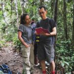 Maya Karin Instagram - Rindu dengan hutan sabah, missing my time in jungle with my mentor and advisor @royimbak .. Time to go back to Sabah soon and visit my own waterfall. Air terjun Maya Karin 😘 #conservation #malaysia