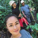 Maya Karin Instagram - Rindu dengan hutan sabah, missing my time in jungle with my mentor and advisor @royimbak .. Time to go back to Sabah soon and visit my own waterfall. Air terjun Maya Karin 😘 #conservation #malaysia