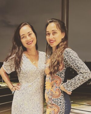 Maya Karin Instagram - Selamat belated Hari Raya from my sis and me.. ❤️🌷 Love to all!