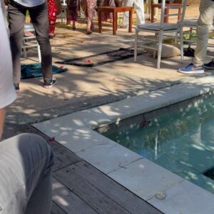 Maya Karin Instagram - Blessing ceremony for my adik Kawangi and her partner Sean.. 
Upacara restu Sunda penuh dengan adat.. 
#bali #kuta #baligarden #kawangiandsean