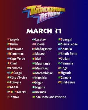 Maya Le Clark Instagram - Yayyyy #thethundermansreturn premieres in Europe, Africa, and Asia ⚡️this weekend⚡️!!! Who is watching???? 

If you don’t see your country it’s because it’s probably already streaming there! 💙💙💙

@nickelodeon @paramountplus