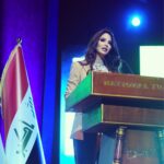 Mays Anber Instagram - تشرفت بتقديم حفل الحلم الذهبي بموسمه الثاني .. شكرا من القلب للاستاذ هشام الذهبي على هذه الفرصه وجعل جزءً من تحقيق احلام الخير للعديد من الشباب … @husham.althahabi @golden_dream_iq راح انزل الكم فيديو اجمل عن الحفل الخيري
