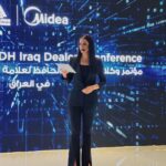 Mays Anber Instagram - تقديم مؤتمر اطلاق الشراكة بين مجموعة الحافظ العراقية وعلامة مايديا لتزويد اسواق العراق بالاجهزة الكهربائية المنزلية @alhafidh.iraq @mideagulf اول صورة مع المبدع رواء الصكر المدير العام لصكر لابز @rawaalhaider @sagerlabs Hair by @undiciladiessalon_ Makeup @joanna.abou.younes