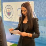 Mays Anber Instagram - تقديم مؤتمر اطلاق الشراكة بين مجموعة الحافظ العراقية وعلامة مايديا لتزويد اسواق العراق بالاجهزة الكهربائية المنزلية @alhafidh.iraq @mideagulf اول صورة مع المبدع رواء الصكر المدير العام لصكر لابز @rawaalhaider @sagerlabs Hair by @undiciladiessalon_ Makeup @joanna.abou.younes