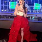 McKayla Maroney Instagram - Had fun at Grammys tonight! Actually that’s a lie — Sam’s Smiths performance was definitely demonic and I had to rebuke it in Jesus name 😂 Tbh, events like these stress me out, but I had to be here under contract 🤷‍♀️🤷‍♀️✨ Good news is that God is good, and he is always good. We are called to be lights among darkness! “You are the light of the world. A town built on a hill cannot be hidden. Neither do people light a lamp and put it under a bowl. Instead they put it on its stand, and it gives light to everyone in the house. In the same way, let your light shine before others, that they may see your good deeds and glorify your Father in heaven. Mathew 14-16 Lip gloss by @miage_skincare was in every Grammy gift bag 💄✨ Dress by @sophiecouture Shoes by @jessicarich Handbag: @emmkuony Rings: @haverhillcollection Hair and make up by @blondiie_steph Styling by @toshastyledit