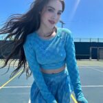 McKayla Maroney Instagram - Hope everyone’s been enjoying their summer💙Wimbledon has been so fun to watch! but after playing some tennis today, I’m sad to tell you, the only thing I know how to serve well is an outfit 😩 Gymnastics deeply engrained in me that bent arms are evil, and it’s gona take some serious work to retrain that. 😂 The last slide was me, but much worse