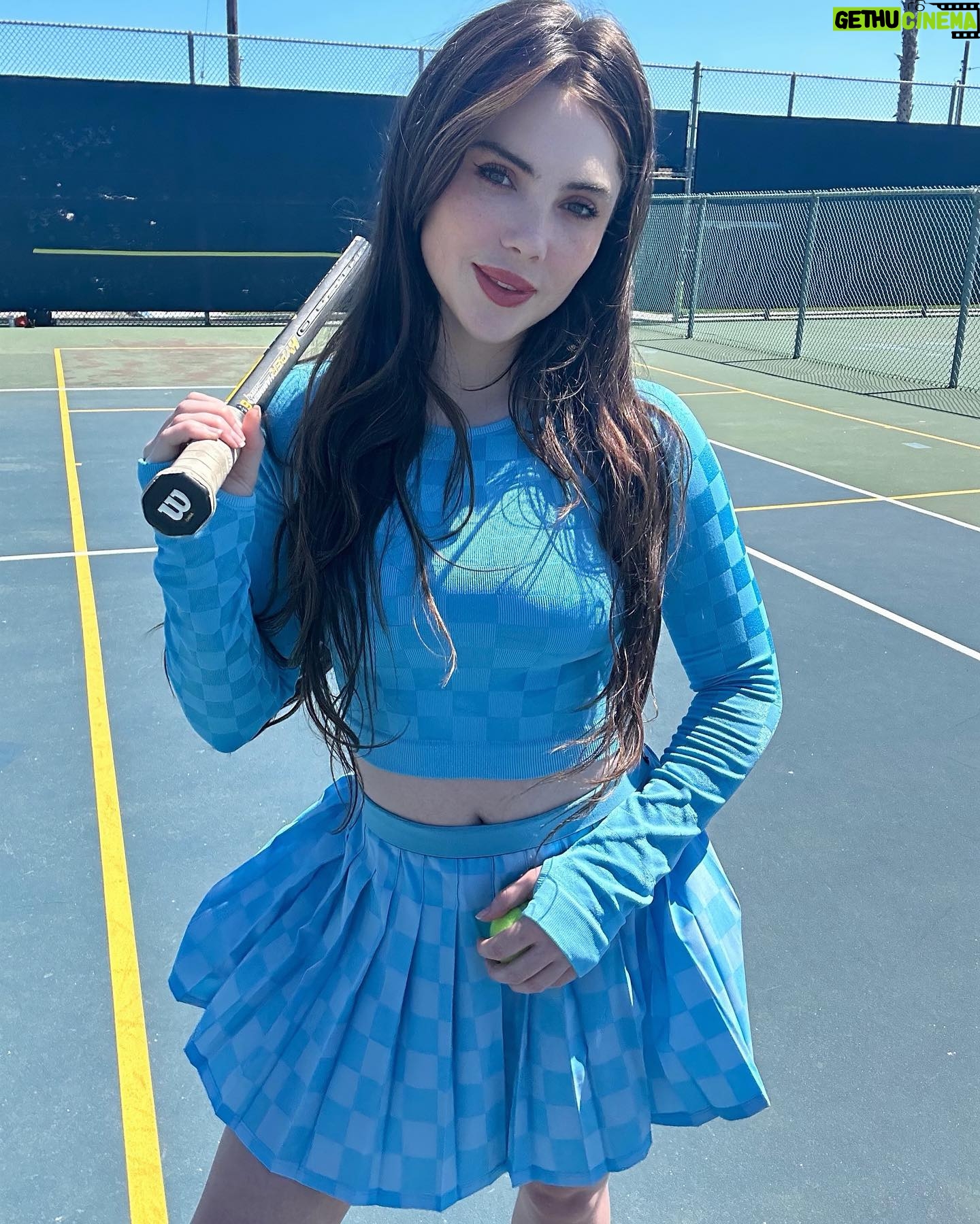 McKayla Maroney - 71.1K Likes - Hope everyone’s been enjoying their summer💙Wimbledon has been so fun to watch! but after playing some tennis today, I’m sad to tell you, the only thing I know how to serve well is an outfit 😩 Gymnastics deeply engrained in me that bent arms are evil, and it’s gona take some serious work to retrain that. 😂 The last slide was me, but much worse