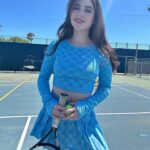 McKayla Maroney Instagram - Hope everyone’s been enjoying their summer💙Wimbledon has been so fun to watch! but after playing some tennis today, I’m sad to tell you, the only thing I know how to serve well is an outfit 😩 Gymnastics deeply engrained in me that bent arms are evil, and it’s gona take some serious work to retrain that. 😂 The last slide was me, but much worse