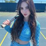 McKayla Maroney Instagram - Hope everyone’s been enjoying their summer💙Wimbledon has been so fun to watch! but after playing some tennis today, I’m sad to tell you, the only thing I know how to serve well is an outfit 😩 Gymnastics deeply engrained in me that bent arms are evil, and it’s gona take some serious work to retrain that. 😂 The last slide was me, but much worse