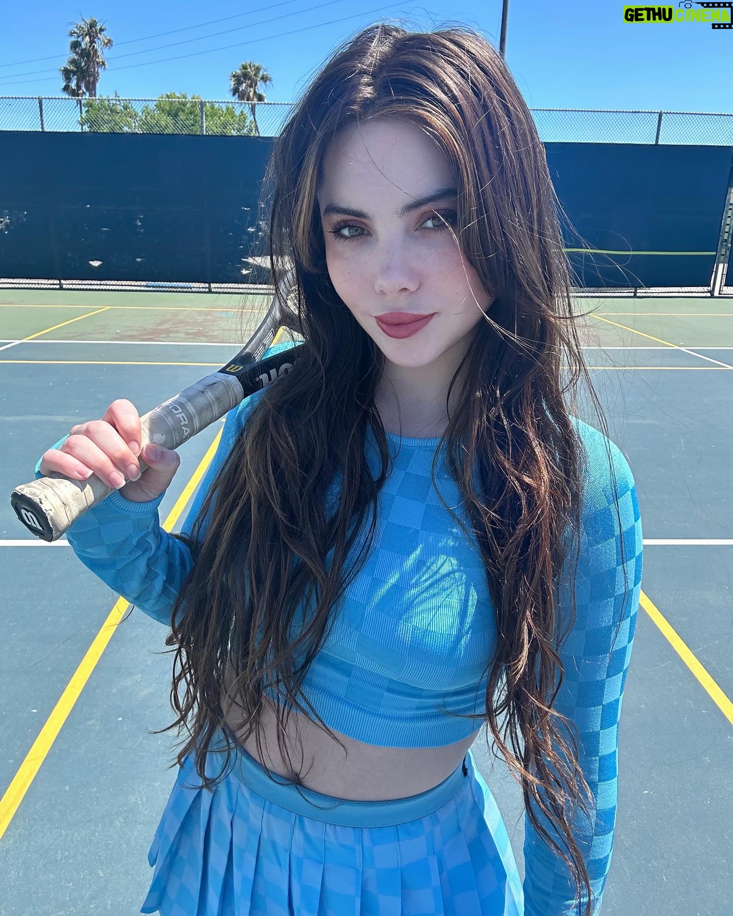 McKayla Maroney - 71.1K Likes - Hope everyone’s been enjoying their summer💙Wimbledon has been so fun to watch! but after playing some tennis today, I’m sad to tell you, the only thing I know how to serve well is an outfit 😩 Gymnastics deeply engrained in me that bent arms are evil, and it’s gona take some serious work to retrain that. 😂 The last slide was me, but much worse