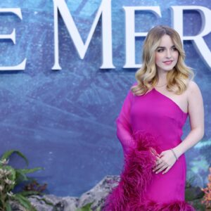 Mckenna Grace Instagram - Growing up I was obsessed with Disney Princesses and now it’s really magical getting to see them be brought to life 🧜‍♀️💕The Little Mermaid was so fun! Halle Bailey’s singing was so beautiful and my friend @jacobtremblay was adorable as Flounder🐠 

Hair @stefanbertin 
Color @colorbymattrez 
Makeup @pollyosmond 
Dress @tallermarmo (I need it in every color!)
Shoes @maisonvalentino 
Jewelry @vraiofficial