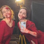 Mckenna Grace Instagram - BTS season 5 #HandmaidsTale ❤️ I can’t say enough how much I love this cast and crew and being on this show. From my first day on season 4, everyone made me feel welcomed, supported and cared for. @elisabethmossofficial leads by example and has created a safe place to tell this story. Even though it’s a heavy show, the vibe on set is light and fun. Also, sorry @maxminghella now you know that Gizmo ate your sandwich while you were filming