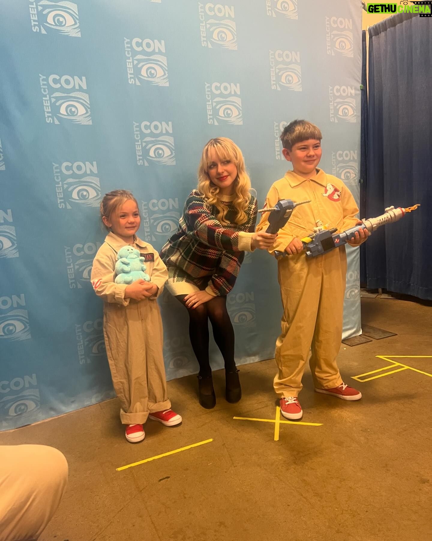 Mckenna Grace Instagram - When you get the chance to play a dream role at 12, you don’t really think about the lasting impact it’ll have on your life. Finishing the press tour for Ghostbusters Frozen Empire, I’ve been feeling really emotional and thankful. I’ve been so lucky to play a character and be part of something that’s connected with so many people. I’ve met so many familys, parents, kids, people who’ve told me stories of how Ghostbusters has impacted their life over the past 40 years. I’m not just talking about a few stories here and there, but hundreds. I’ve met kids dressed as Phoebe, couples who got married in a Ghostbuster’s themed wedding, parents with kids on the spectrum that see themselves in Phoebe, I’ve even met kids NAMED after her…playing this character and hearing people’s stories have taught me a lot about myself and who I want to be. It sounds crazy, but it is that deep! It’s been such an insane honor to be a part of this franchise, one that’s been such a massive part of my own childhood. Thank you Ghostbusters, Sony, Jason, Gil and Ivan for changing my life forever- and thank you to the Ghostbuster’s fans for welcoming me into the family:) I’ll never get over getting to be a ghostbuster, ever. Coolest thing I’ve ever done. Hope yall love the movie as much as we loved getting to make it❤️ (The last three in this are baby me🙃)