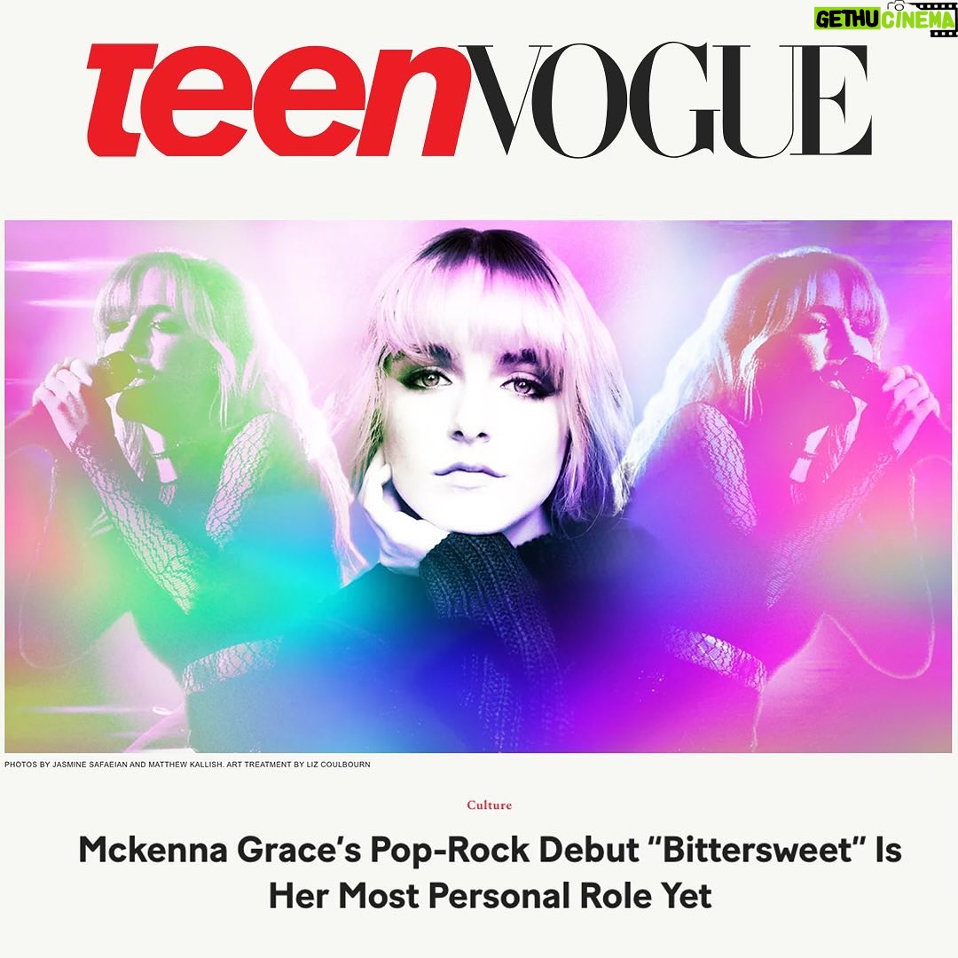 Mckenna Grace Instagram - ๐Thank you @teenvogue for the amazing article about Bittersweet 16๐