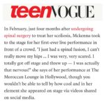 Mckenna Grace Instagram - 💗Thank you @teenvogue for the amazing article about Bittersweet 16💗