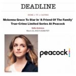 Mckenna Grace Instagram - Thrilled to be a part of an incredible team telling the true life story of Jan Broberg and her family