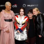 Mckenna Grace Instagram - PaleyFest with @handmaidsonhulu ❤️I am so grateful for everything I’ve learned from @elisabethmossofficial and this cast and for the genuine support and care they’ve shown me. I love them so much! Episode 6 is now streaming and I am really proud-Ann Dowd is an incredible scene partner (and human) Stream it now❤️ Episode 6 directed by @supervives written by @kthunder5000 and shot by @nicdaleydp Styling: @cristinaehrlich @bridgetblacksten Dress: @philosophyofficial Glam: @brennadmakeup
