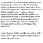 Mckenna Grace Instagram - Spider and Jessie is one of the most mentally and physically challenging films I’ve done. I am so proud of our cast and crew…lots of heart, sweat, tears, bruises, blood and love. This one is so special🕷