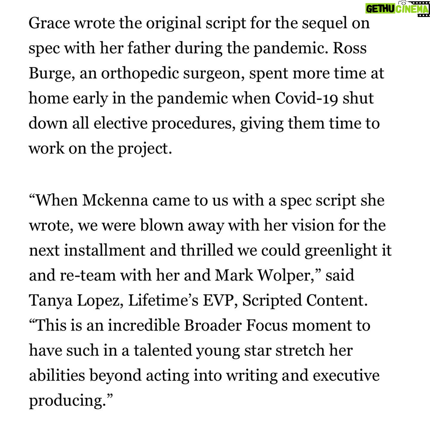 Mckenna Grace Instagram - My first script❤️