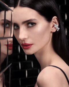 Meadow Walker Thornton-Allan Instagram - A full couture look: new L’Interdit Mascara pairs beautifully with iconic Le Rouge Interdit Silk in signature red shade 227. #GivenchyBeauty #LinterditMascara #LeRougeInterdit #MeadowWalker #GivenchyMakeup