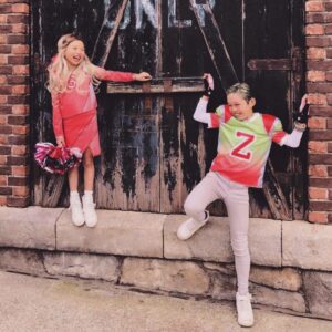Meg Donnelly Instagram - um... it is SO surreal that people are dressing up as characters from Zombies for halloween. w h a t ?!?!?!? thank you all for the continuous support & we love y’all so so so much! 🦐🧟‍♂️🎃💖#disneyzombies