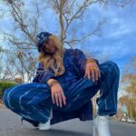 Meg Donnelly Instagram - hat matches the pants :o !!!!!! 🧿🦋🌊