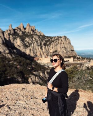 Meg Imperial Instagram - Embracing the heights of Montserrat 🏞️. Breathtaking views, an energizing hike to the cross, and the beauty of Barcelona from above - all paired with a delightful wine tasting. 🍷 Perfect weather, amazing guide (shoutout to @klook_ph for the seamless experience and a special code MEGKLOOK for 5% off 🎉). If Montserrat is on your list, it’s a must-do! 

#meggoesto 
#barcelona #spain 
#monserratmountain