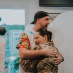 Meg Verschelle Instagram - Papa est aux anges et maman sera bien entourée 🩵🙏🏻🩵