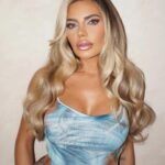 Megan Barton Hanson Instagram - Frosty Y2K metallics ❄️💘 @meganbartonhanson_ • Hair @ashleycockrellhair Makeup @juliaedwardsmakeup Behind the scenes with @stevetakespictures