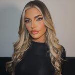 Megan Barton Hanson Instagram - Sometimes a little glam 🖤 Makeup by @juliaedwardsmakeup Hair supplied by @blendhair.uk Fitted and cut by @joel_maghair21