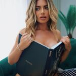 Megan Barton Hanson Instagram - he said he wanted a girl who’s ‘well-read’ … so I bought a library x