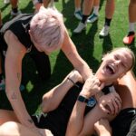 Megan Rapinoe Instagram – Pinoe’s last practice EVER #NWSLChampionship 🏆